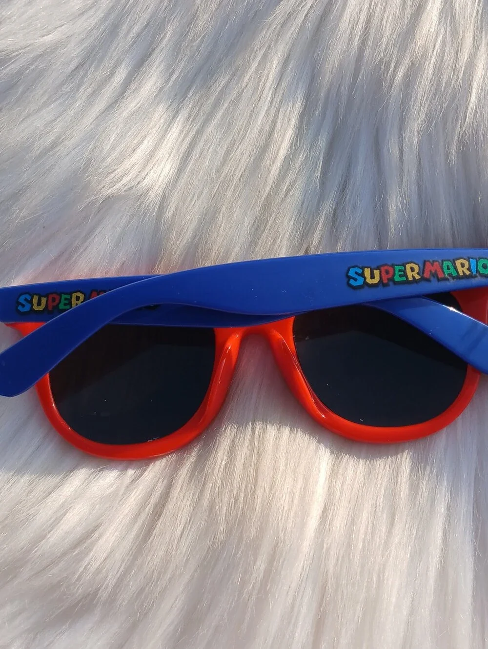 Super Mario Sunglasses Red Blue Yellow Star Nintendo Gamer Kids Childrens