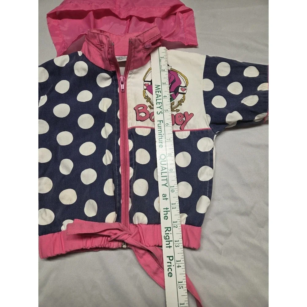 Vintage 1993 Barney the Dinosaur Track Windbreaker Jacket Size 12 Months