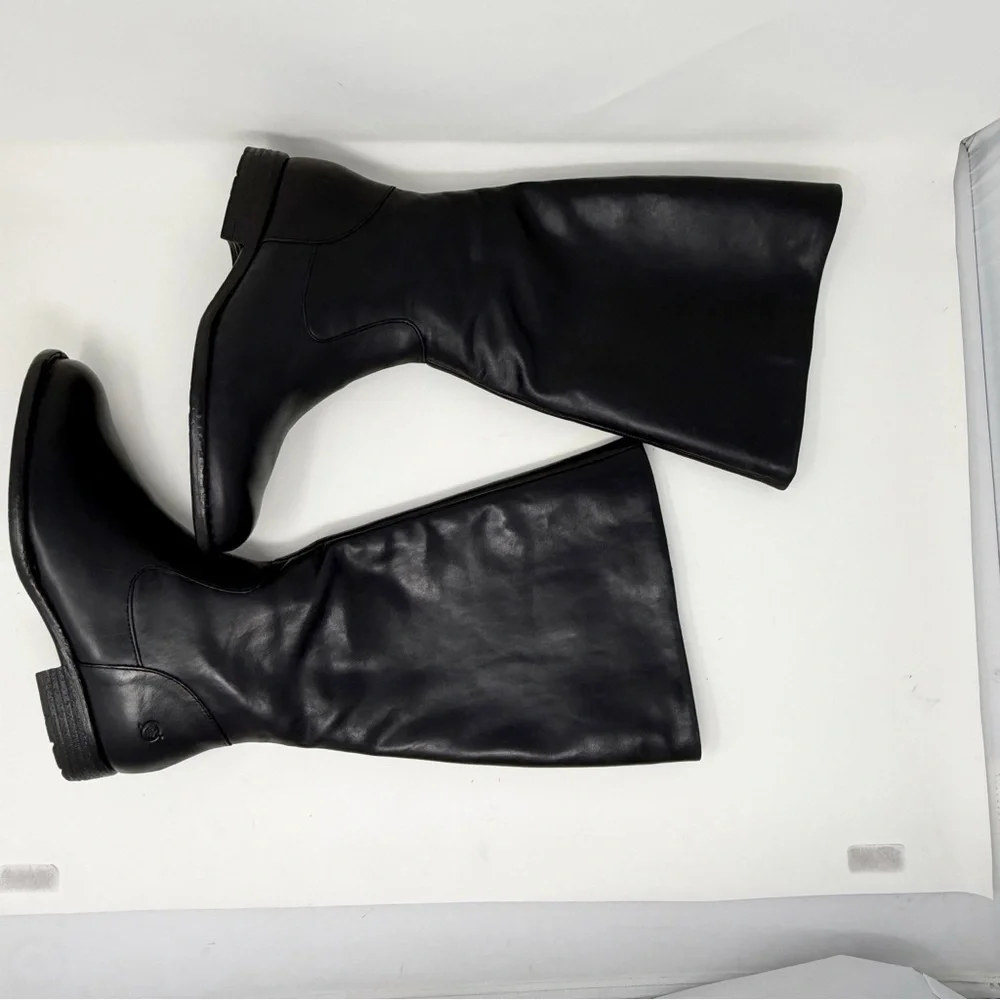 Born Women’s Black Leather Riding Boots – Size 9M Classic Equestrian Style