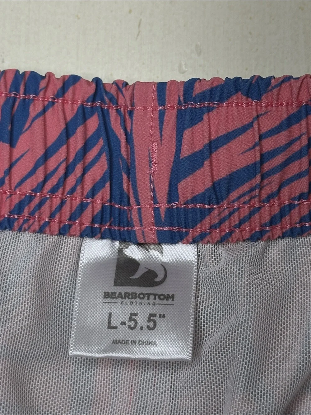 Set of 2 Men's Bearbottom Stretch Swim Trunks Size Large 5.5