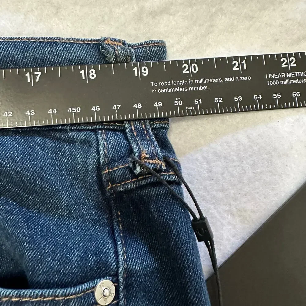 True Religion Rocco Flap Pocket Skinny Jeans Dark Wash Denim 36x32 NWT