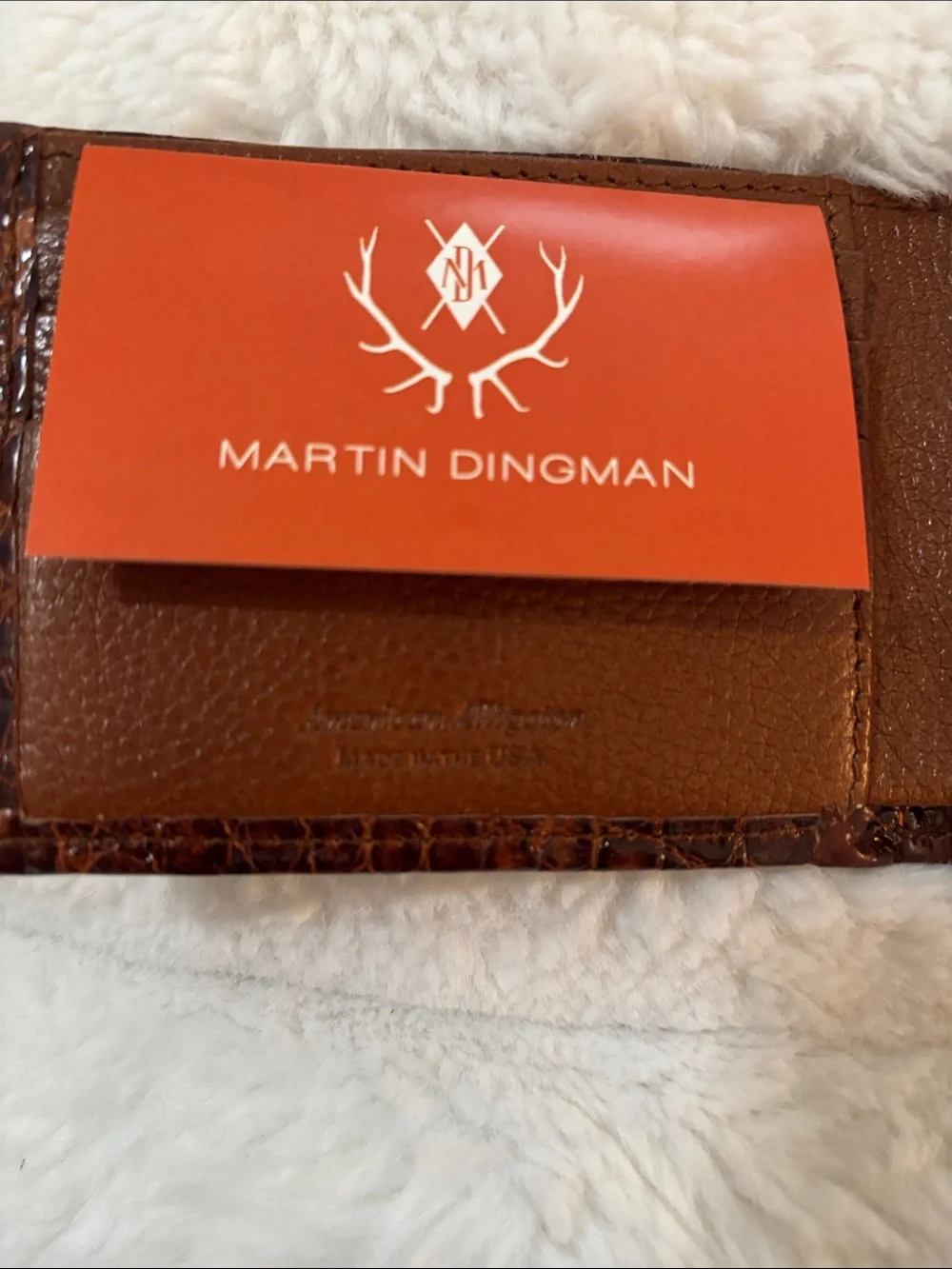 Martin Dingman croc embossed