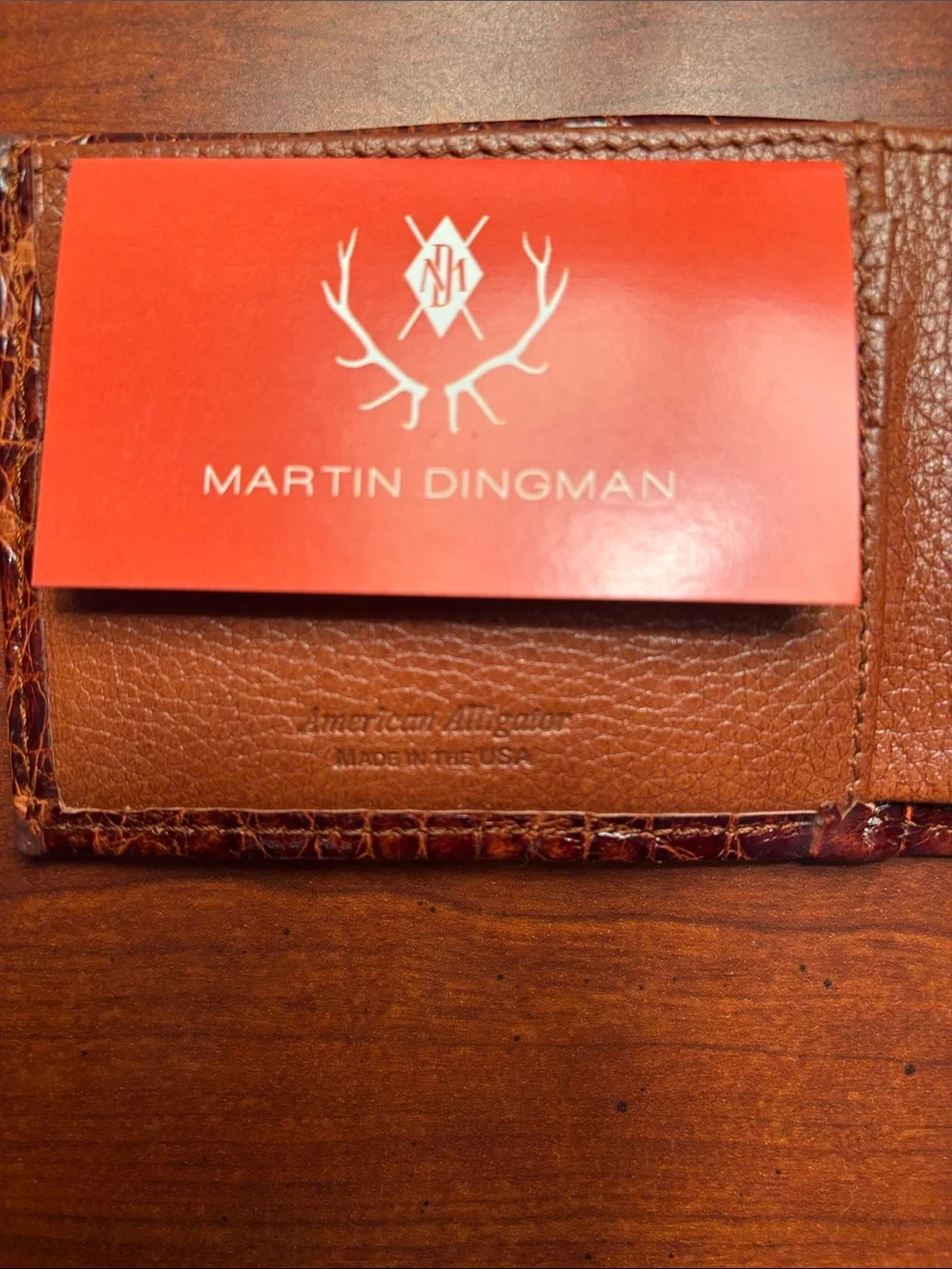 Martin Dingman croc embossed
