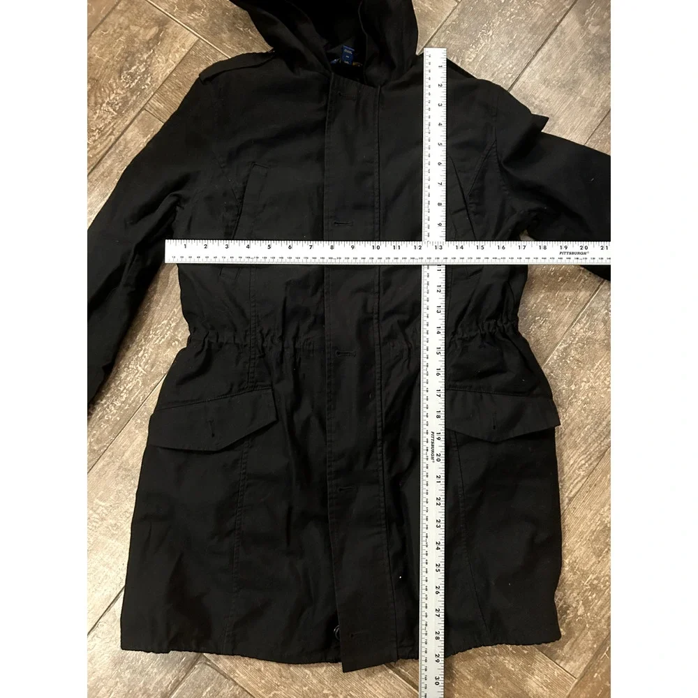 Polo Ralph Lauren Peace Goods Military Cotton Black Parka Jacket KID Large 12/14