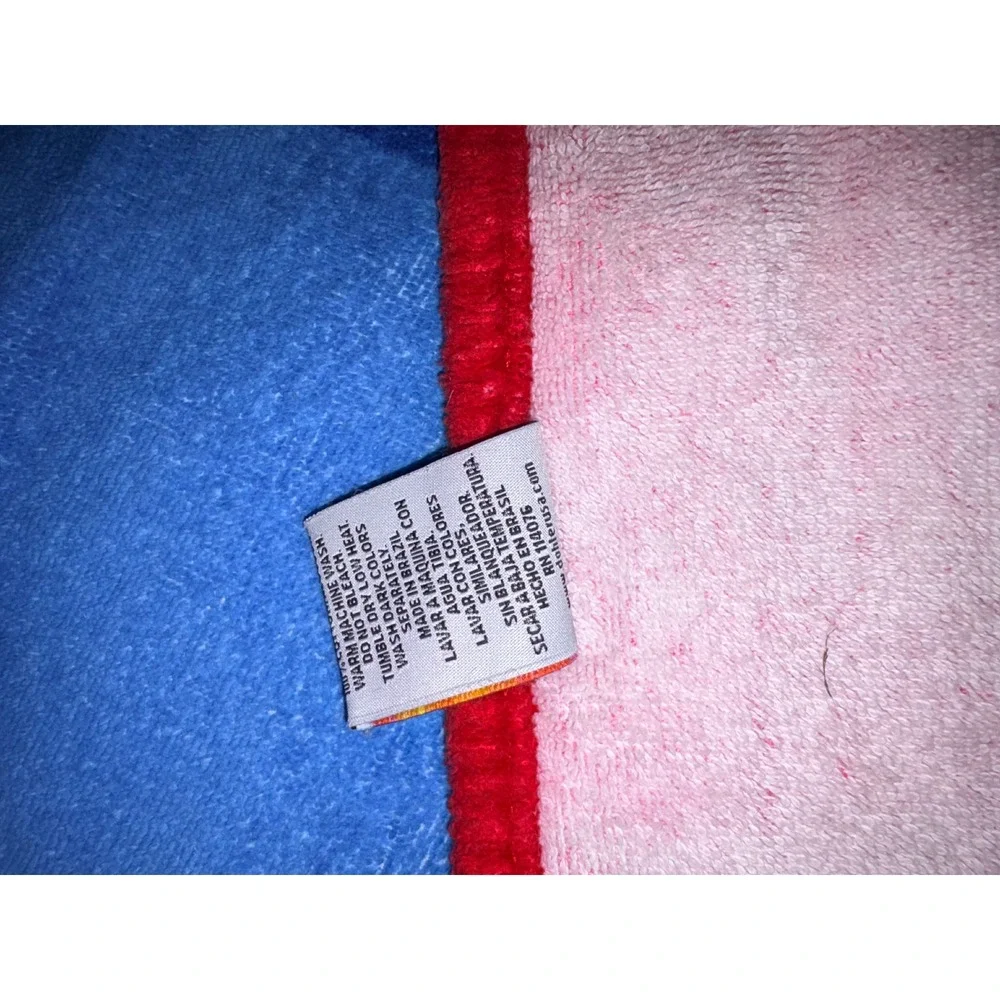 Baja Beach Towel Oversized Red Blue Coastal Adirondack Chair Sailboats