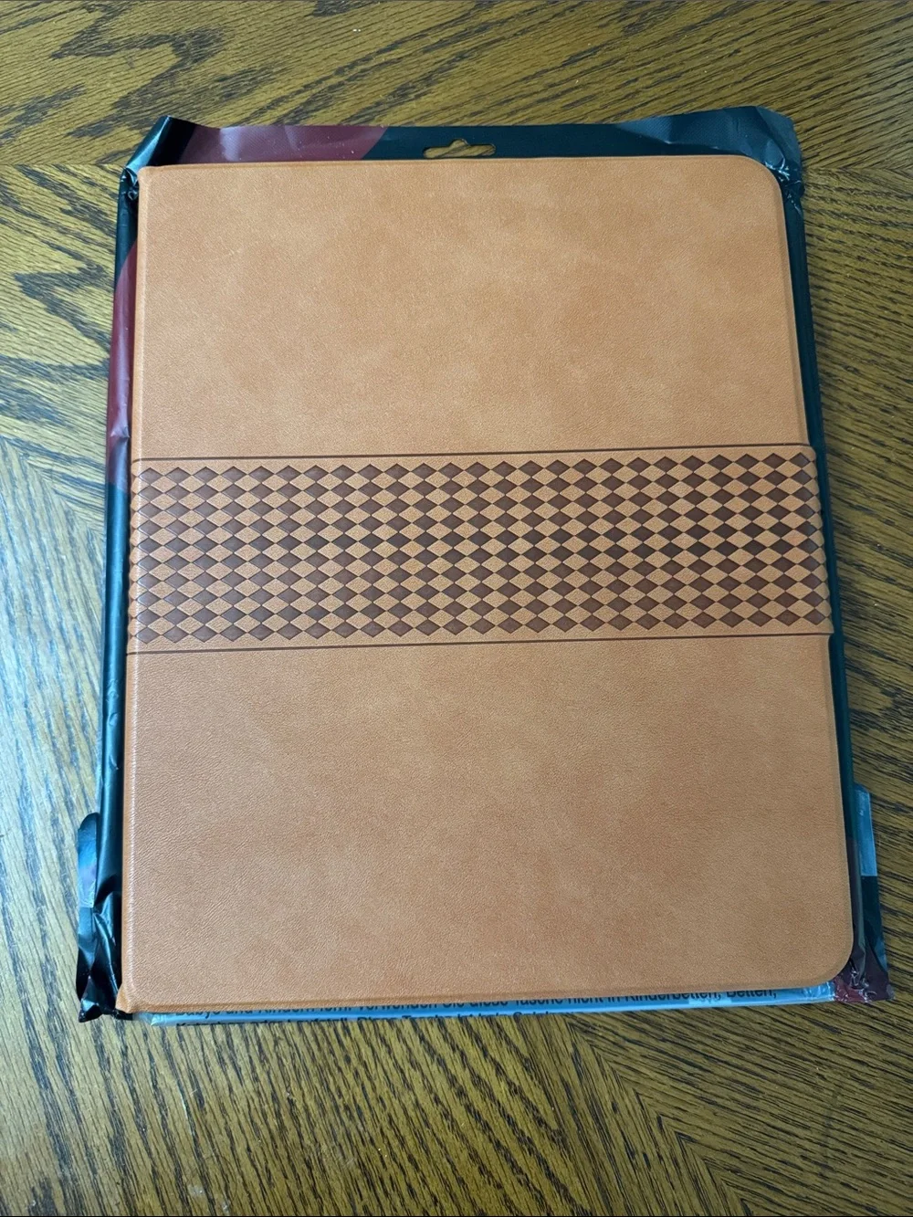Vintage Brown Checkered Tablet Folio Case iPad Pro 13 inch