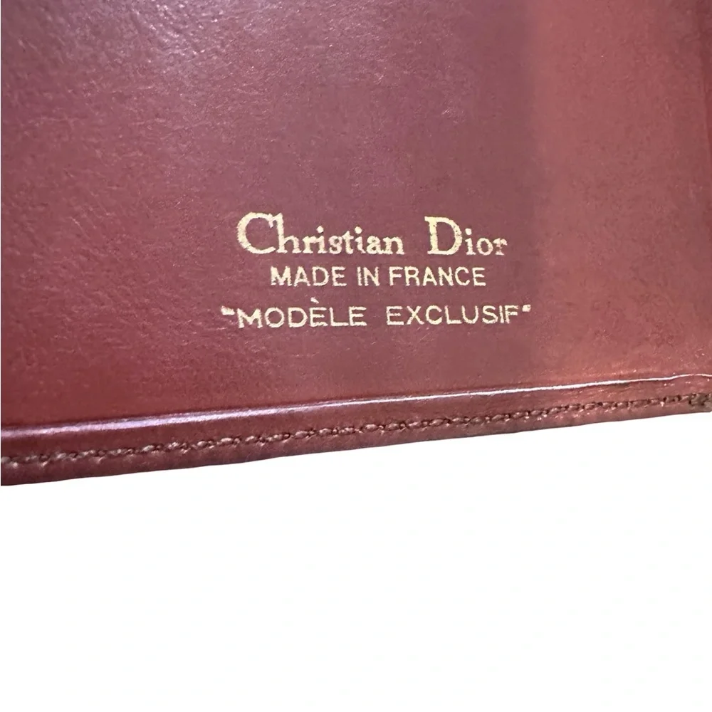 Christian Dior Brown Wallet RARE Limited MADE IN FRANCE 