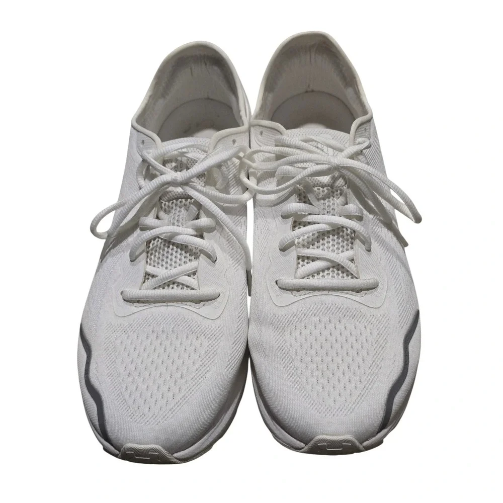 Under Armour HOVR Sneakers Men 12 White Athletic Running Shoes Minimalist Sporty