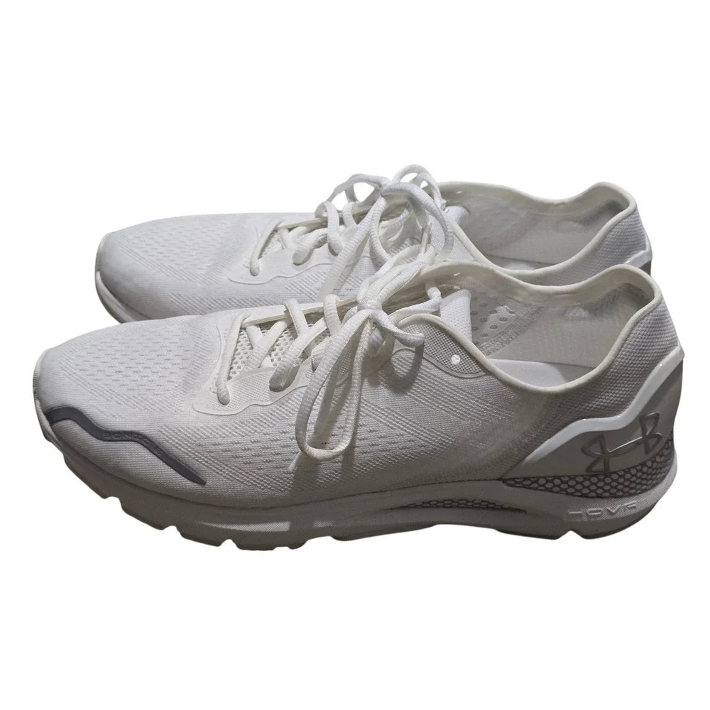 Under Armour HOVR Sneakers Men 12 White Athletic Running Shoes Minimalist Sporty