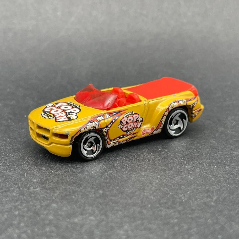 Hot Wheels Snack Time Dodge Sidewinder Car Yellow Diecast 1/64 Pop Corn Loose