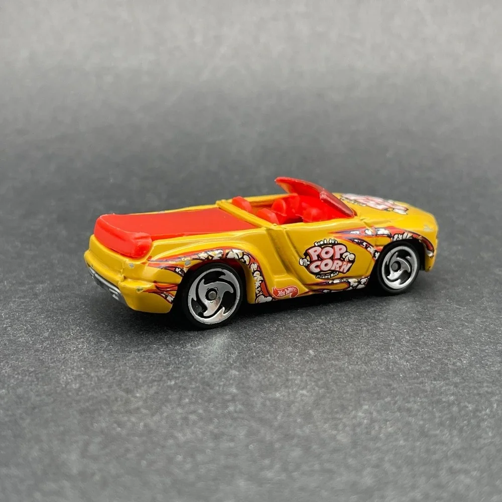 Hot Wheels Snack Time Dodge Sidewinder Car Yellow Diecast 1/64 Pop Corn Loose