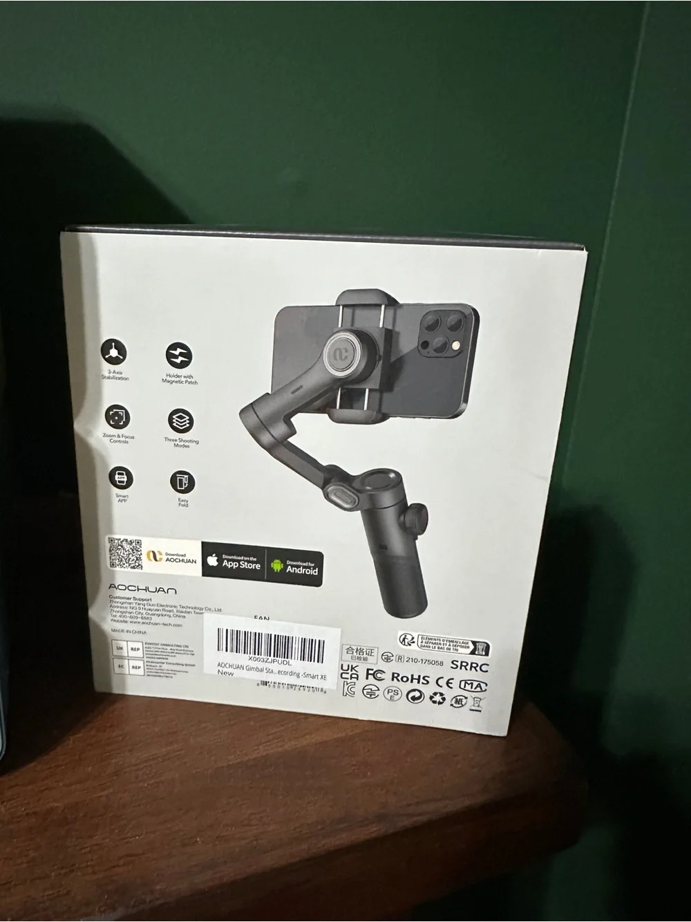 Smart XE 3-Axis Smartphone Gimbal Stabilizer - Black