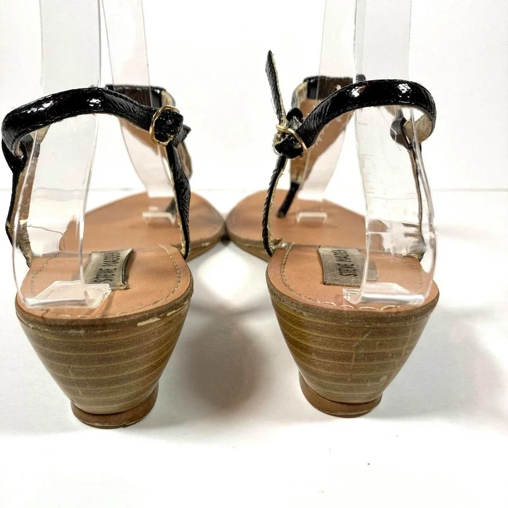 Size 9 Steve Madden T-Strap Wedge Sandals