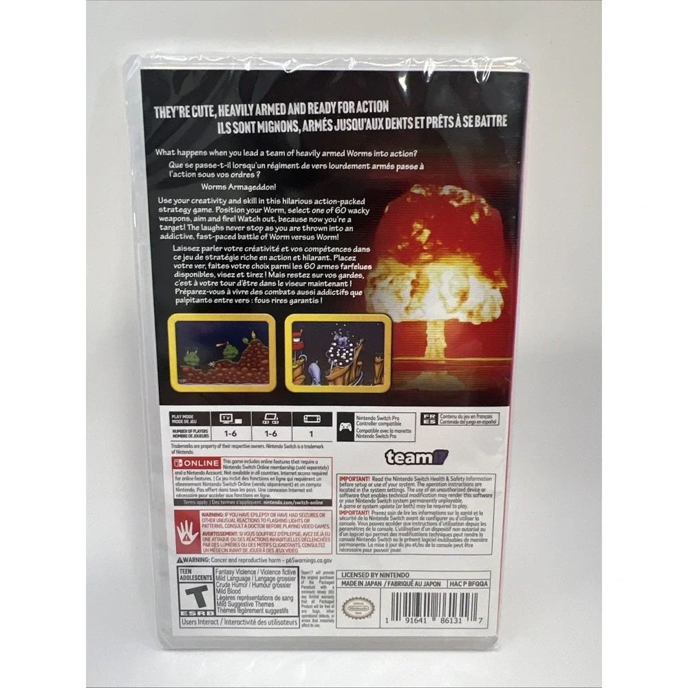 *NEW* Worms Armageddon *Anniversary Collector's Edition* (Nintendo Switch Game)