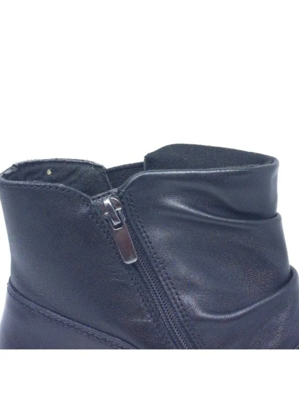 New Clarks Collection Cora Pace Ankle Boot Black Leather Medium