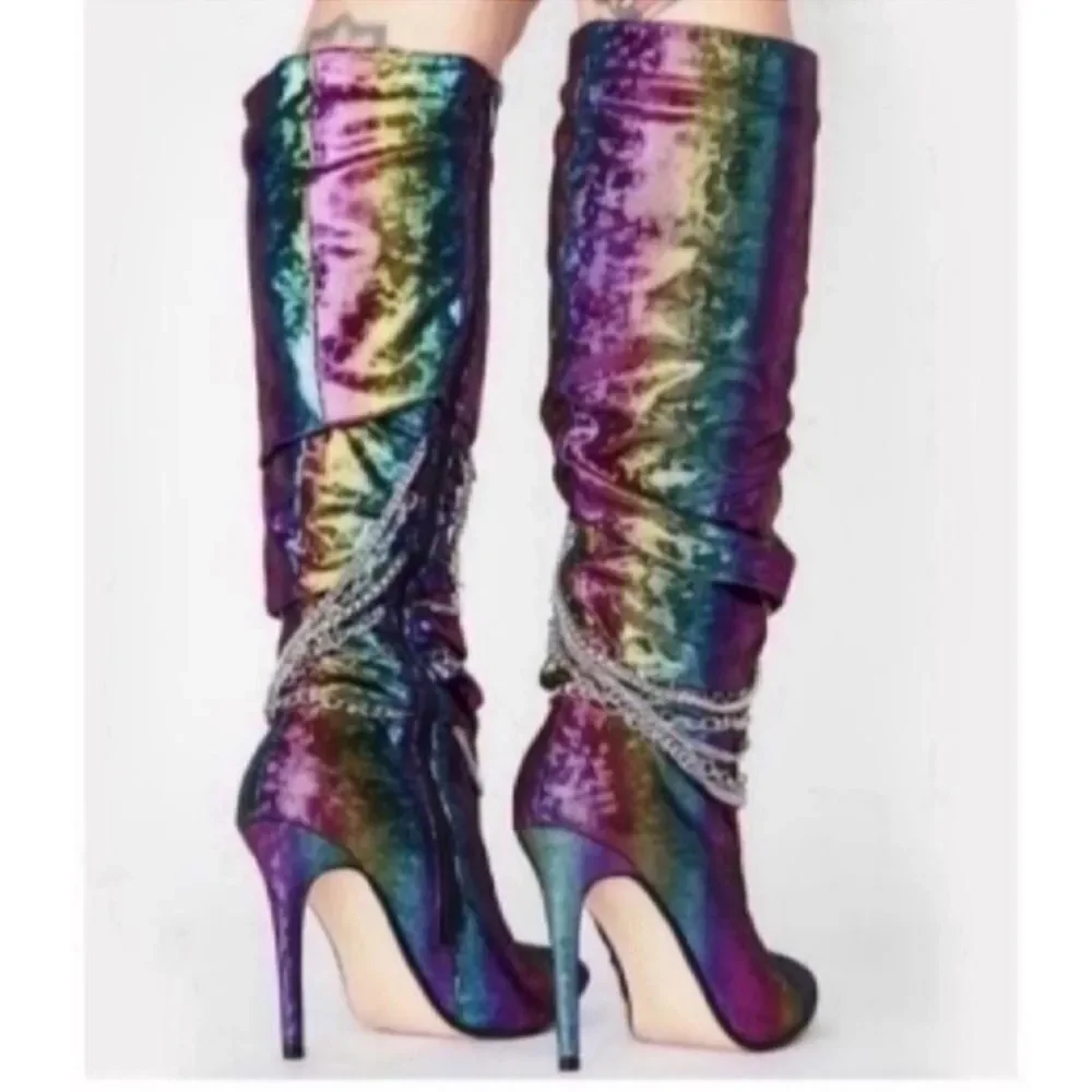 New beautiful Rivet High Heels Shoes 6