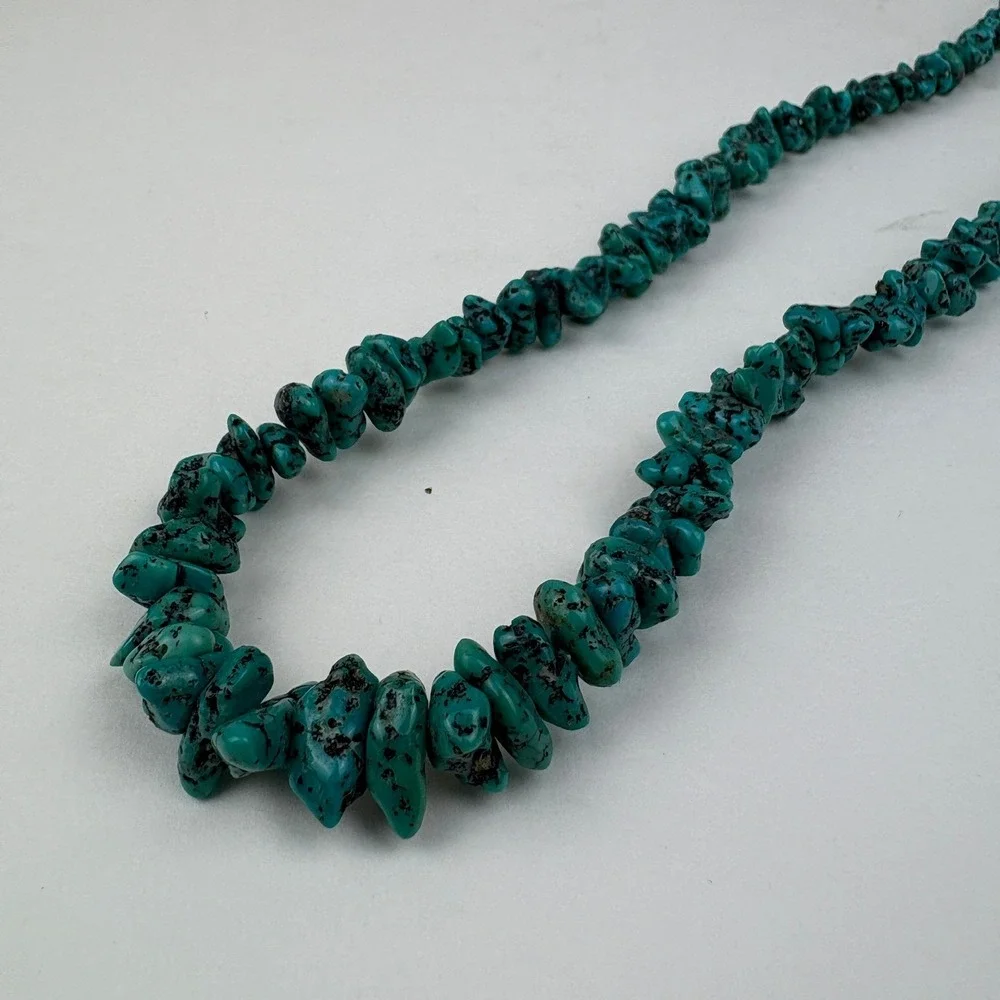 Authentic Turquoise Nugget Necklace 15