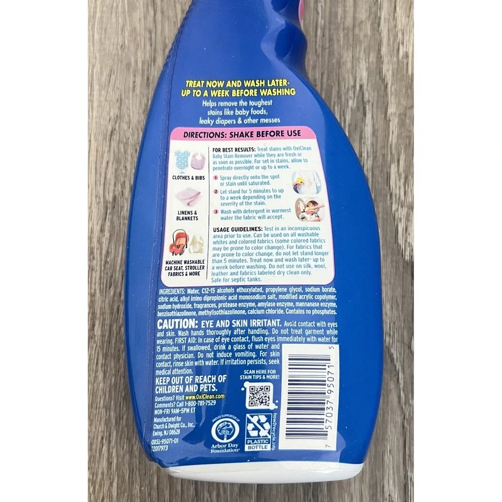 OxiClean Baby Stain Remover Spray 22 Fl. Oz Chlorine‎ Dye Free HTF Discontinued
