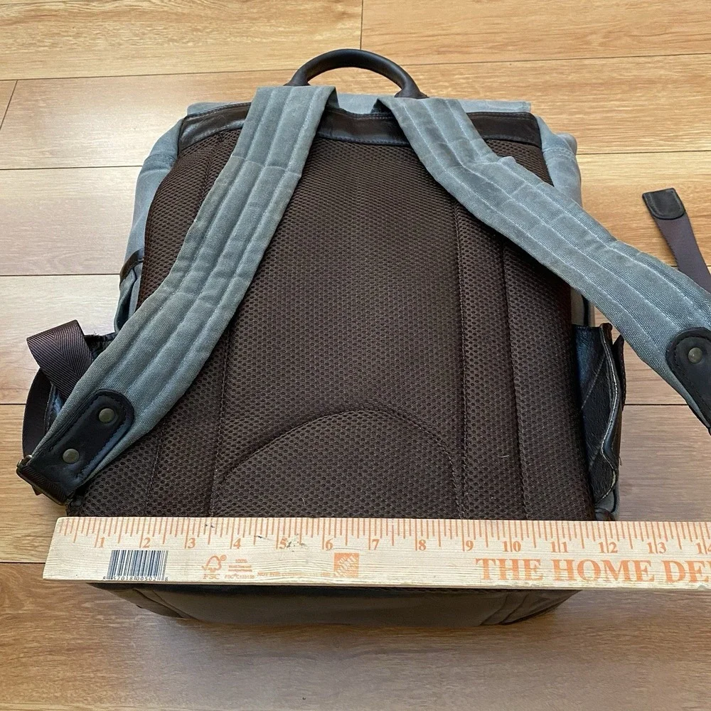 ONA Camps Bay Camera Backpack Smoke – Premium Leather & Waxed Canvas