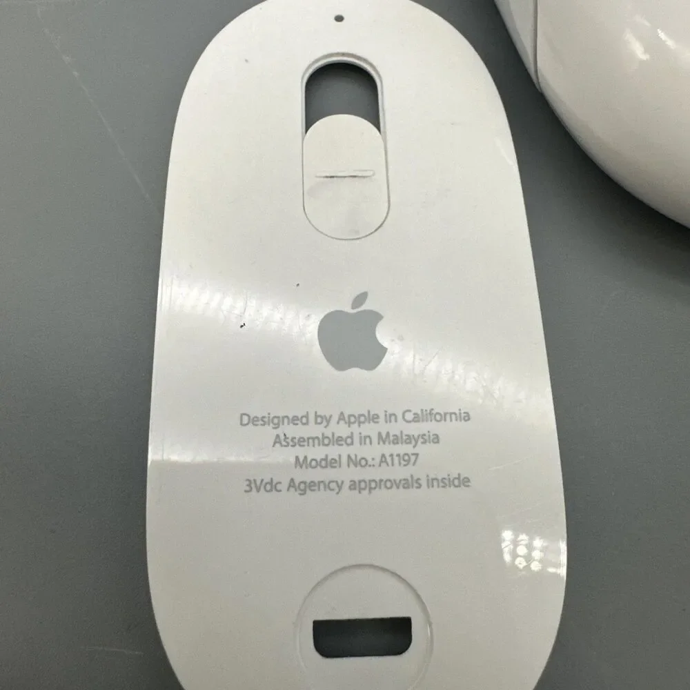 Genuine Apple Wireless Bluetooth Mighty Mouse A1197- Tested & Works!