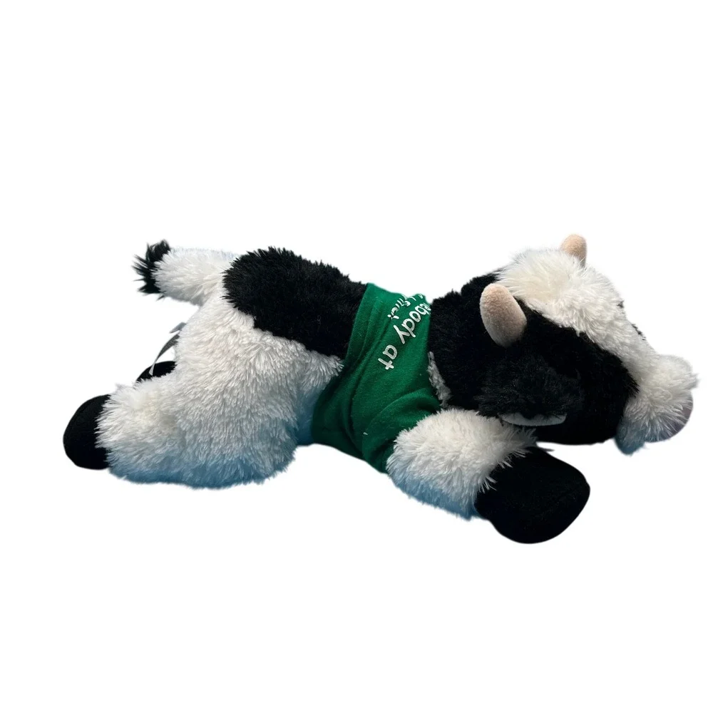 Aurora Plush Cow Stuffed Animal Cal Poly‎ Green Shirt Somebody Loves Me