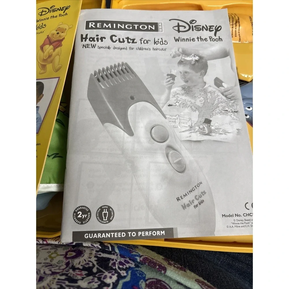 VTG Disney Winnie The Pooh Remington Kids Hair Clippers Haircut Kit Accessories