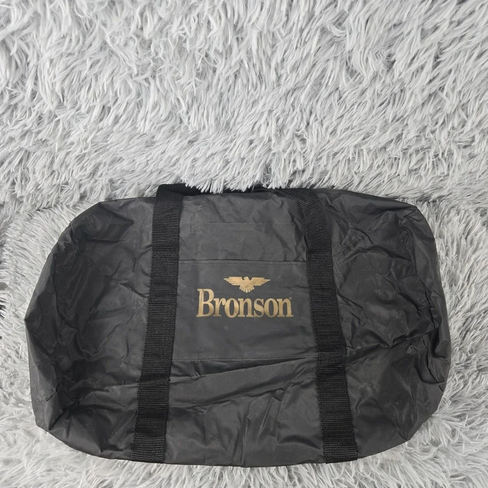 Bronson 16.5 x 8 x 10 Black Nylon Round Small Duffel‎ Bag