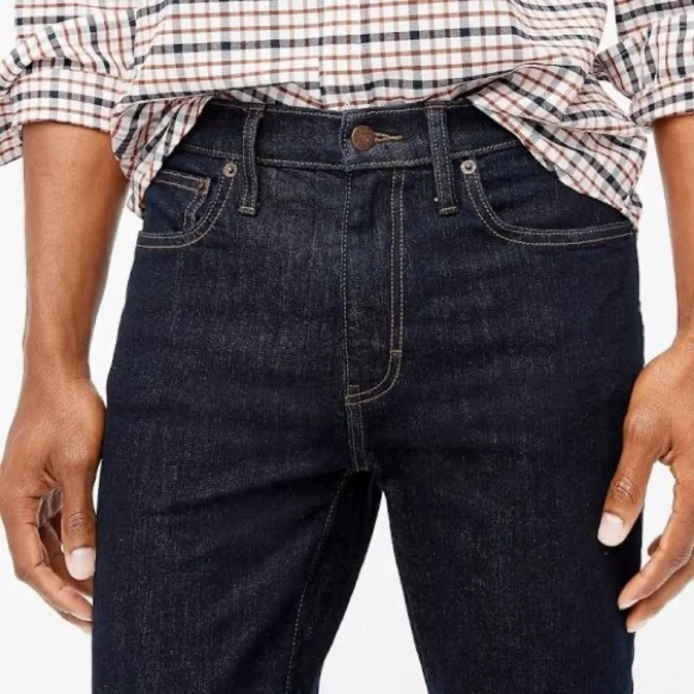 J. Crew Factory Mens‎ Dark Wash Flex Skinny Denim Jeans