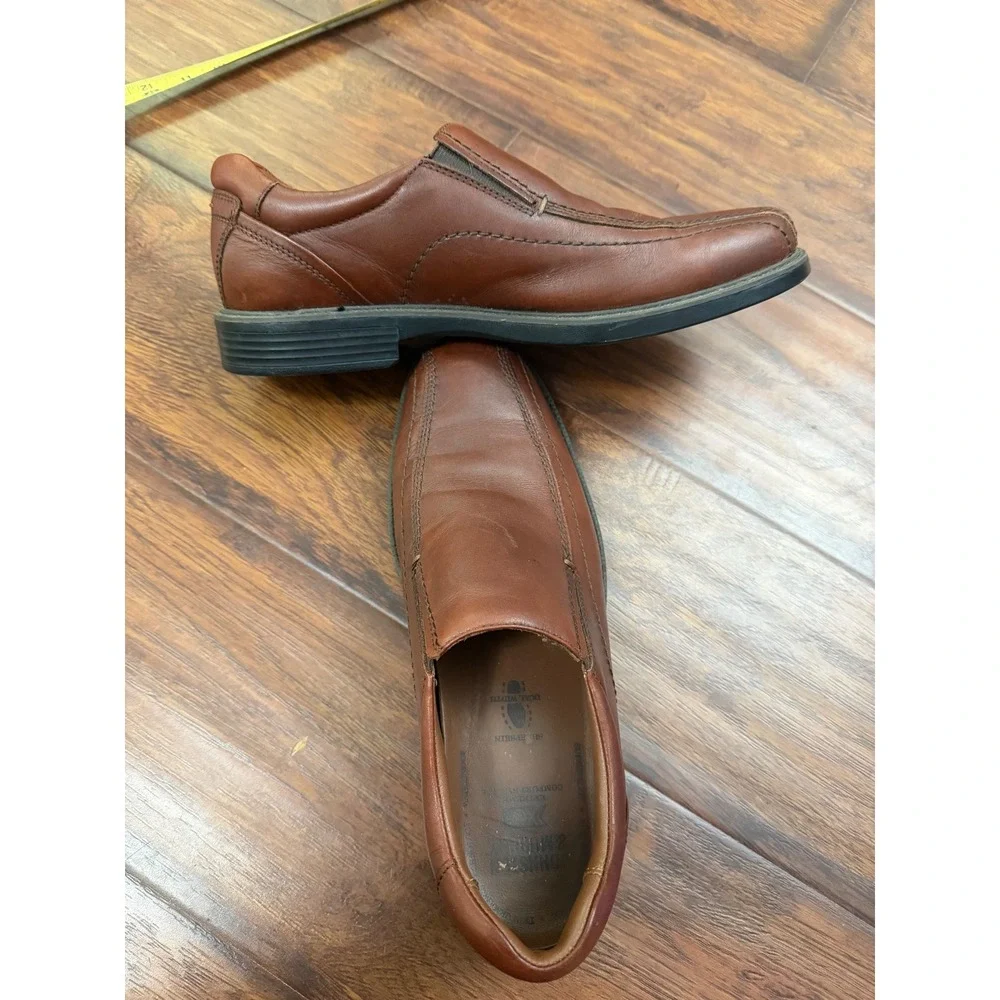 Johnston Murphy XC4 Mens 10M Brown Leather Slip On Loafers Waterproof Comfort