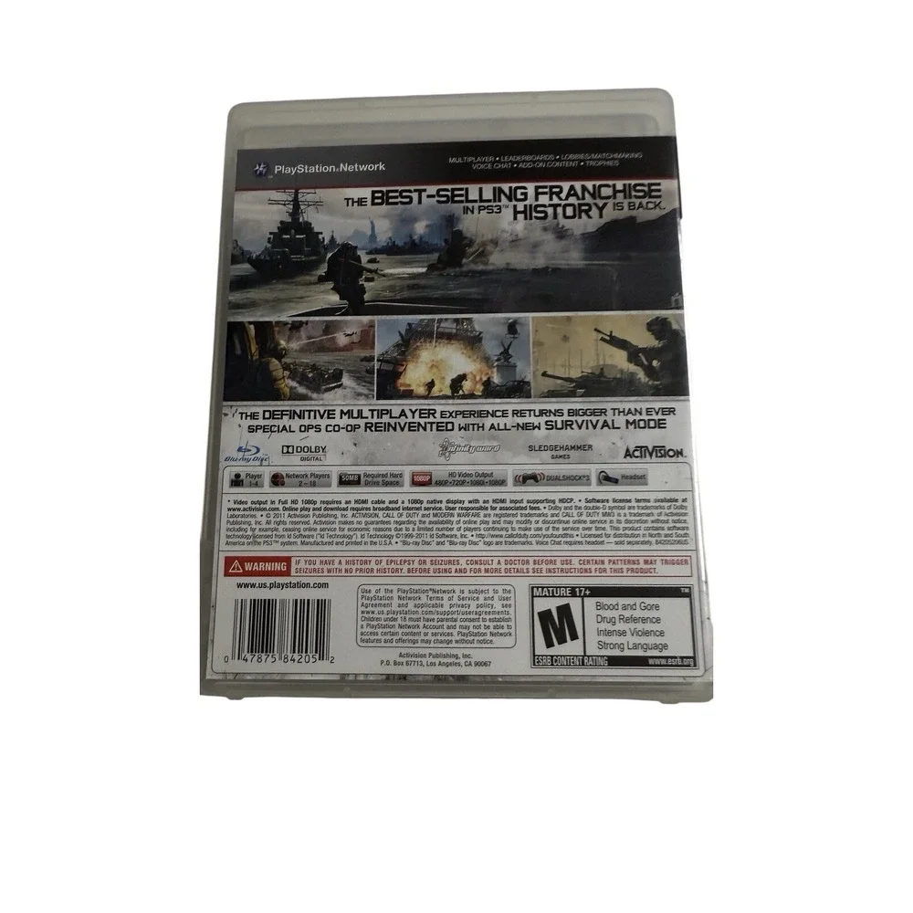 PS3 Call of Duty MW3 Modern Warfare 3 video game, pre-owned‎ (tested)