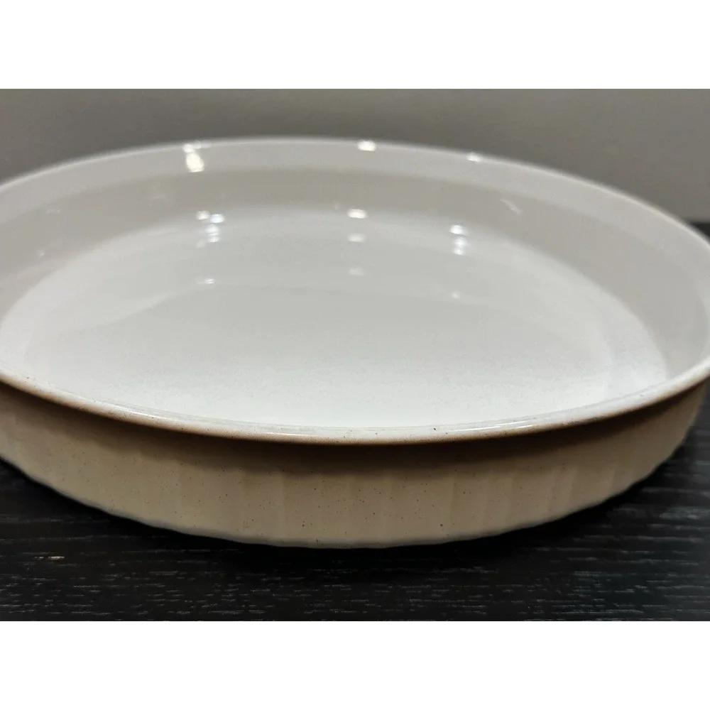 Corning Ware French Bisque F-3-B Round Quiche Tart Dessert Baking Dish 10 Inch
