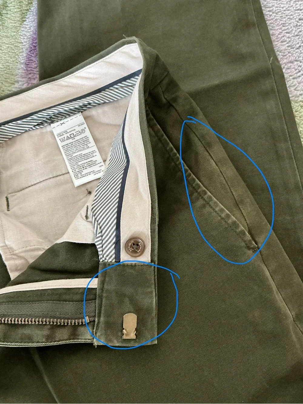 Banana Republic Emerson Straight Lived-In Chino Pants