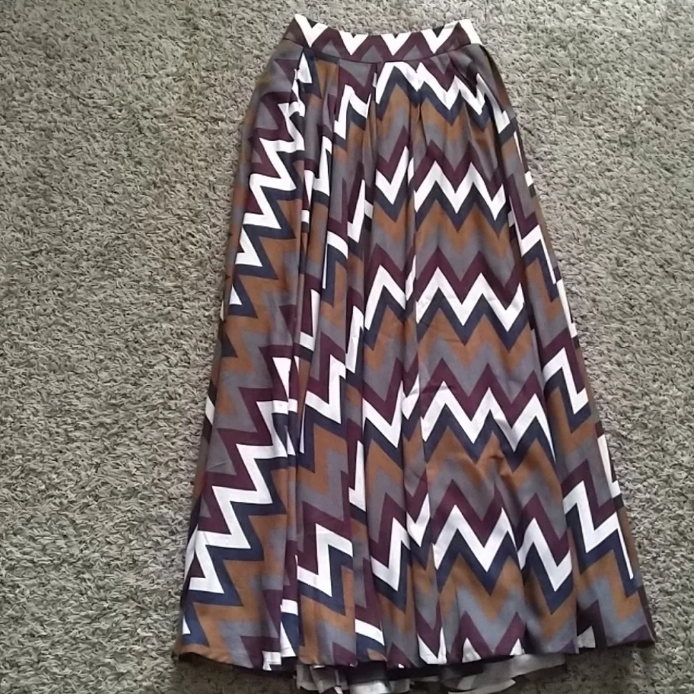 NWT Anthropologie Murah Design Earth tones maxi skirt Sz S