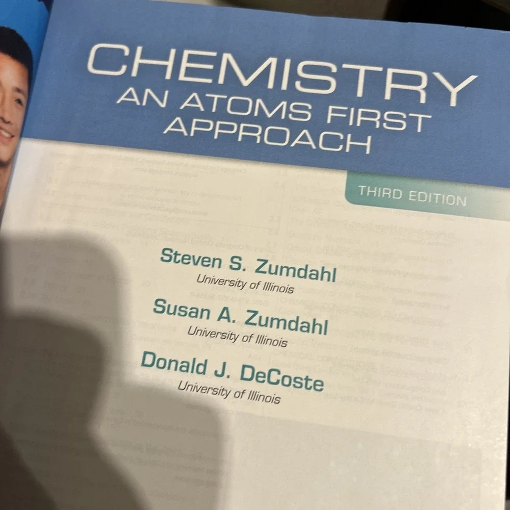 Chemistry An Atoms First Approach by Donald J. DeCoste, Steven Zumdahl Textbook