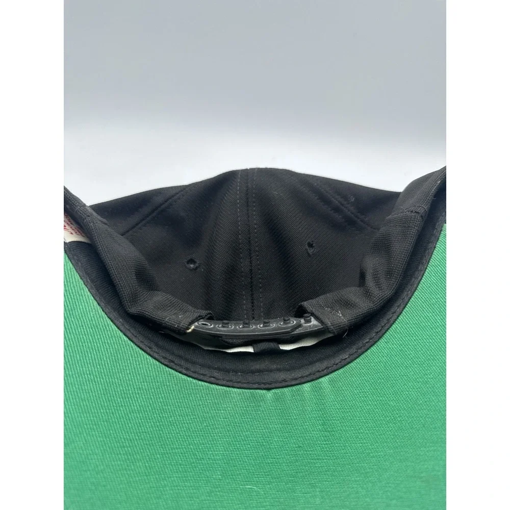 VTG New Era Pro Model Captain Hat Black Gold Scrambled Eggs USA Made Nautical