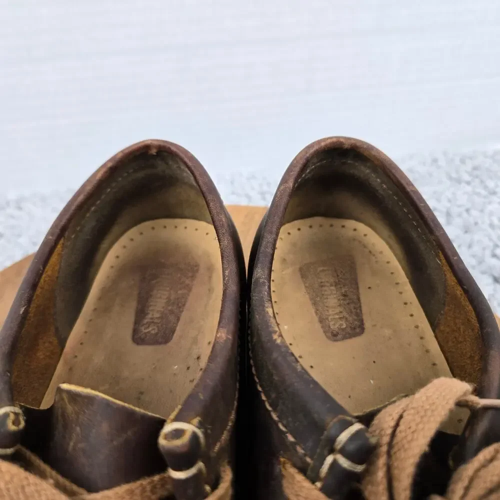 Clarks Original Mens 9.5M Wallabee Brown Leather Casual Lifestyle Chukka Boots