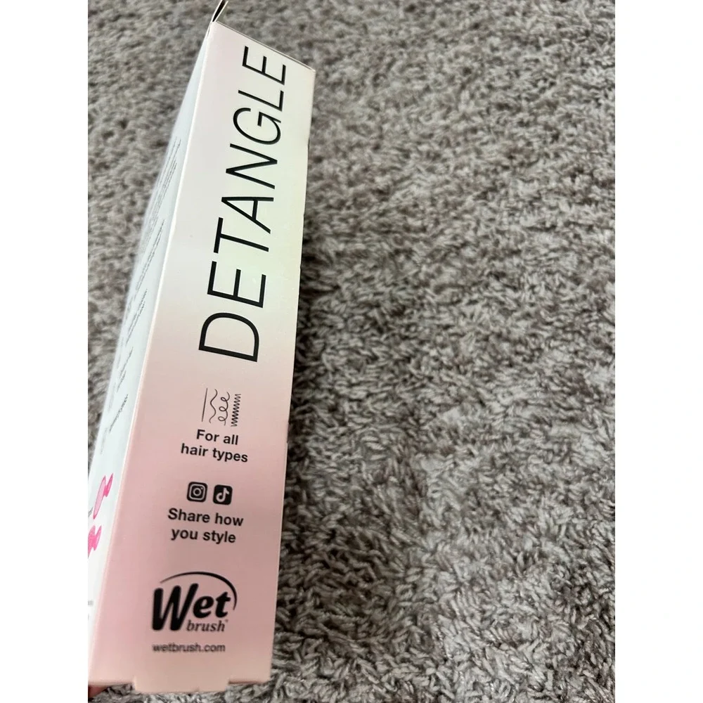 Wet Brush Detangling Duo Pink Holographic Limited Edition Gift Pack Set NEW