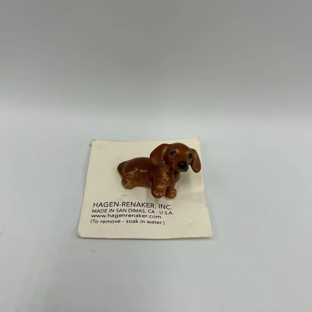 Hagen-Renaker Bone China Dachshund Dog Figurine Miniatures‎ 1995