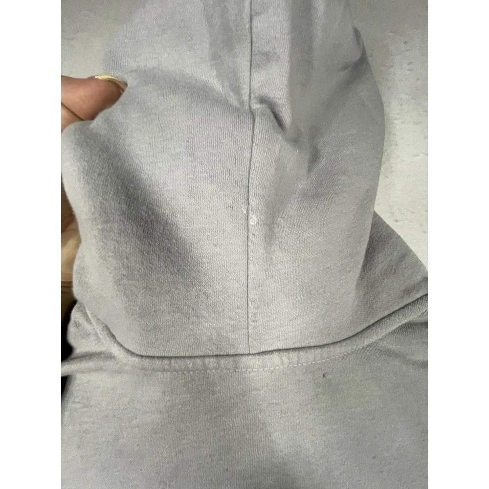 The North Face Hoodie Mens Small Gray Pullover Logo Sweatshirt