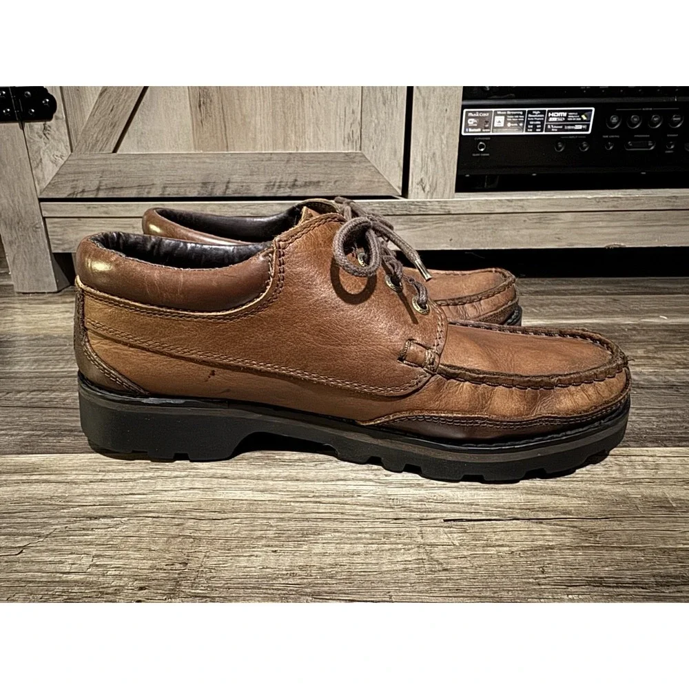 Duck Head Brown Soft Leather Dress Shoes‎ Adult Men's Size 10M