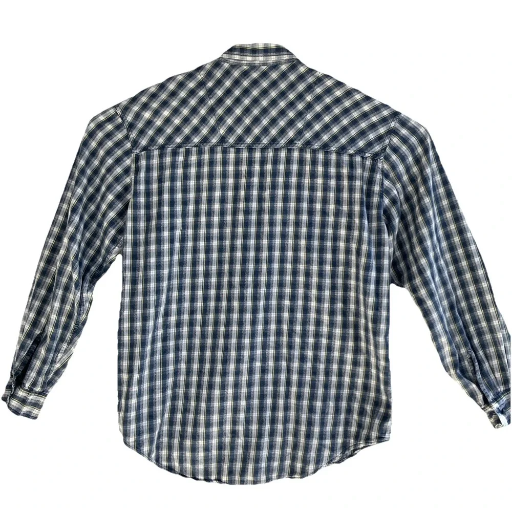 Levis Vintage Flannel Shirt Mens L Plaid Long Sleeve Button‎ Y2K Rockabilly