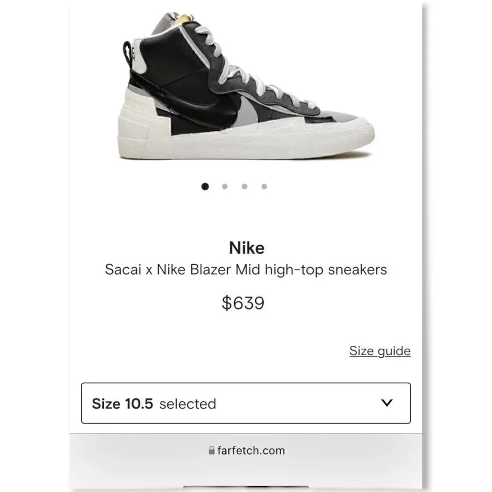 Nike sacai blazer