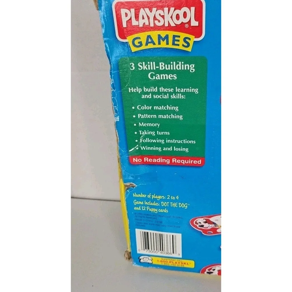 Dot the Dog Playskool Game Preschool Ages 3-5 Box Included Vintage‎ 1995