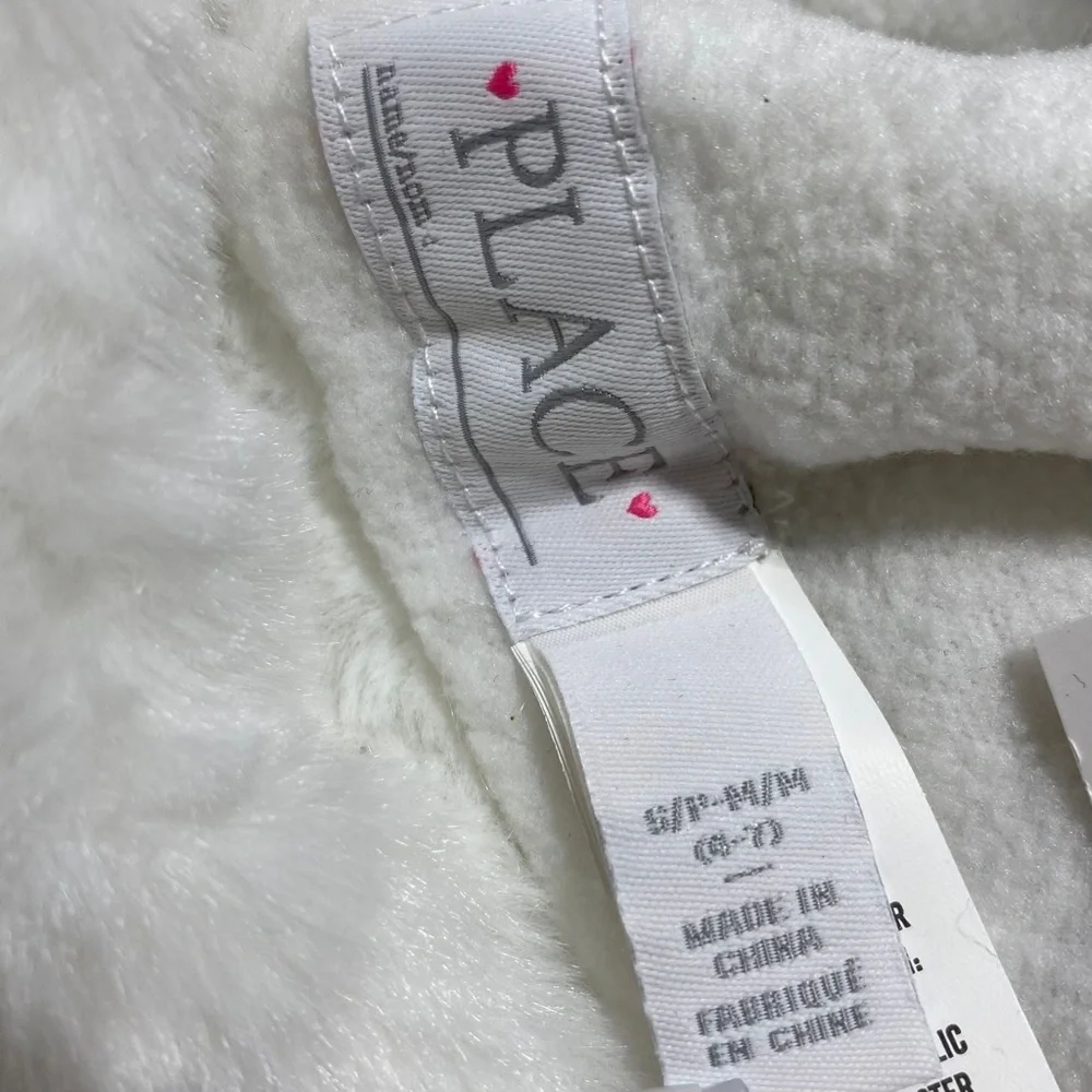 The Children's Place Girls' Holographic Faux Fur Sequin Hat Size 4-7 Years (S-M)
