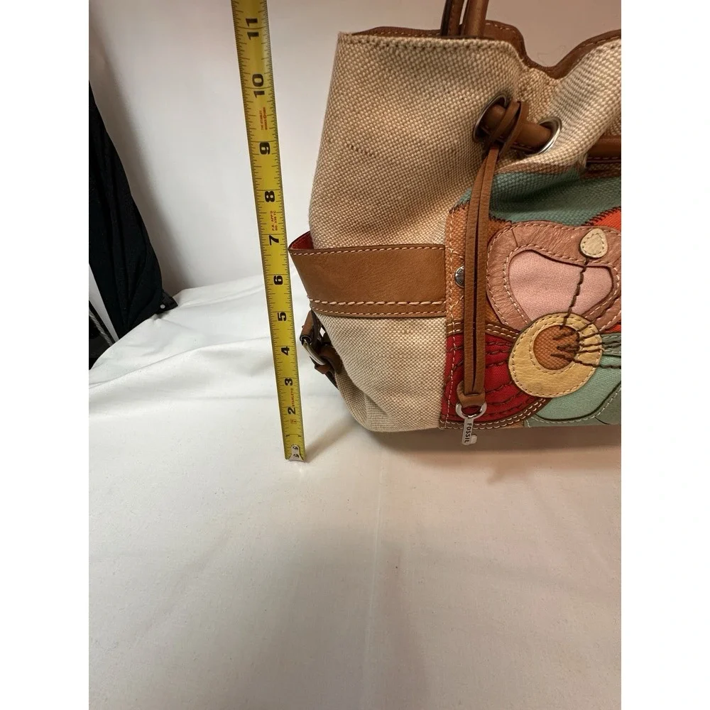 Fossil floral patched boho