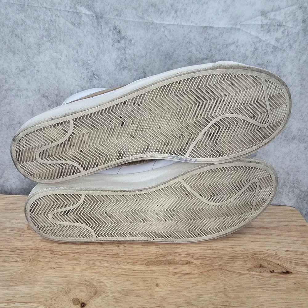 Nike Blazer Mid Premium Sneakers Mens 11 Tan Light Patinal Shoes CU6679-100