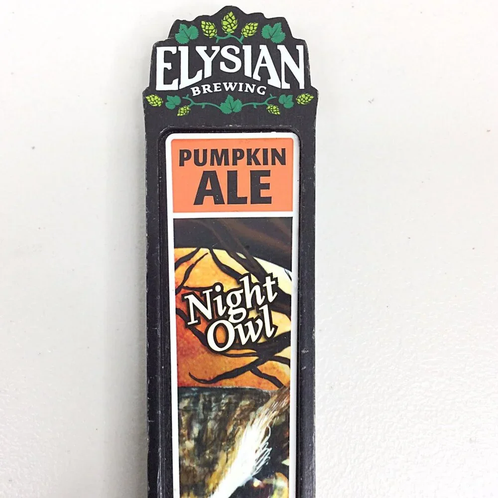Elysian Brewing‎ Beer Tap Handle Night Owl Pumpkin Ale The Immortal IPA 11