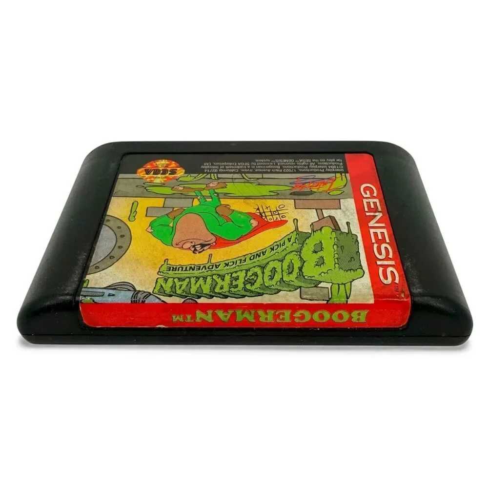 Sega Genesis Boogerman A Pick and Flick Adventure Game Cartridge 16-Bit