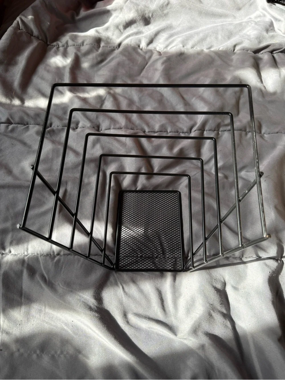 Black Metal Wall File Organizer - Brand