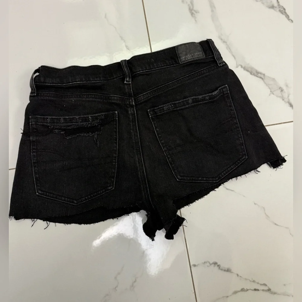 American Eagle Outfitters Black Denim Shorts Size 4